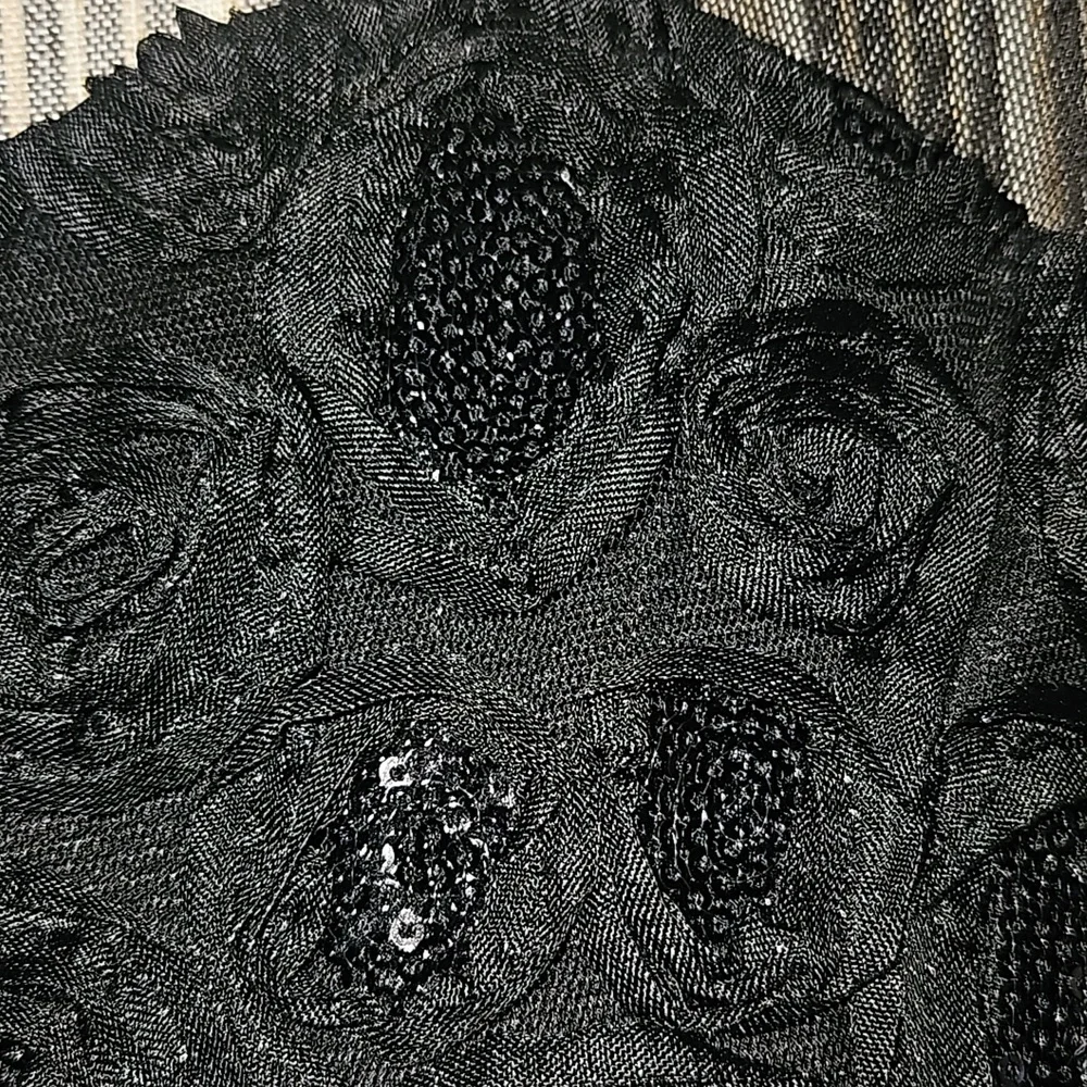 ENFOCUS STUDIO Women Black Sequin Ribben Gown Size 12 - Picture 11 of 14